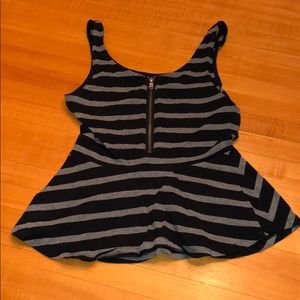 Express zipper top tank top